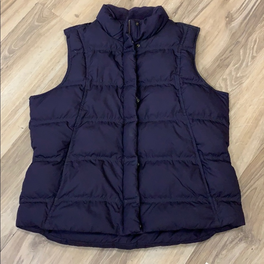 Purple puffy vest